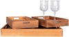 House Nordic Tablett, Teakholz, natur, 3er-Set Bild 3