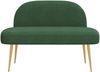 vidaXL Gepolsterte Bank mit Rückenlehne Dschungelgrün 110 x 60 x 76 cm 42040781 Bild 3