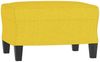 vidaXL 3-tlg. Sofagarnitur mit Kissen Hellgelb Stoff 3201457 Bild 5