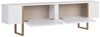 Modern TV Stand with Elegant White & Gold Finish, 180 x 50 x 30 cm | 100% Melamine Coated Particle Board, 18 mm Thickness | Stylish & Functional Design for Contemporary Living Rooms Bild 4