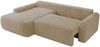 Ecksofa, L-förmiges, lose Kissen, DL-Schlaffunktion, (H 100 x T 187 x B 273 cm) - CUBO L - Plüsch Creme - linke Seite Bild 5