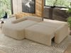 Ecksofa, L-förmiges, lose Kissen, DL-Schlaffunktion, (H 100 x T 187 x B 273 cm) - CUBO L - Plüsch Creme - linke Seite Bild 3