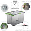 ROTHO Aufbewahrungsbox 3er Set Aufbewahrungsbox mit Deckel 65l EVO Total (Aufbewahrungsset, 3er-Set) Bild 3