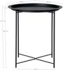 Design Beistelltisch BOSTON aus pulverbeschichtetem Stahl - schwarz Bild 5