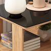 Couchtisch Velito Goldkraft Eiche/Schwarz 50 x 50 cm Vicco Bild 4