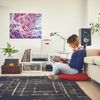 Relaxdays 4 x Aufbewahrungsbox Stoff grau Bild 3
