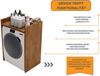 CraftPAK Waschmaschinenumbauschrank für Waschmaschine / Wäschetrockner - Überbauschrank Bild 4