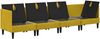 vidaXL Wohnzimmergarnitur mit Kissen mit Speicher 4 pcs Gelb Samt 3413759 Bild 4
