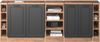 Küchenschrank für Dachschrägen R-Line Anthrazit Landhaus/Goldkraft Eiche 210 cm 5er Set Schrankkorpuss 60 cm Tiefe Vicco Bild 5