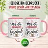 Momentals Tasse Abschiedsgeschenk Kollegin – „Mit dir zu arbeiten war ein Geschenk“, Gratis Versand · Links-&Rechtshänder · Spülmaschinenfest Bild 4