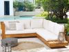 Ecksofa MARETTIMO Akazienholz Cremeweiß Bild 3