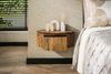 KAWOLA Nachttisch HEVE hängend Mangoholz massiv natur 1 Schublade 20 x 35 x 50 cm Bild 2