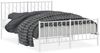 vidaXL Bettgestell mit Kopf- und Fußteil Metall Weiß 140x190 cm 374504 Bild 2