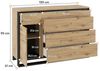 Compleo Kommode LIMA Sideboard mit 4 Schubladen, Mehrzweckschrank Bild 3