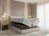 AX LIVING Finike Boxspringbett 140x200 cm mit Topper, 2 Matratzen, Stoff Beige Bild 2