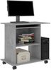 vidaXL Schreibtisch, Holzwerkstoff, Betongrau, 80 × 50 × 75 cm Bild 3