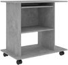 vidaXL Schreibtisch, Holzwerkstoff, Betongrau, 80 × 50 × 75 cm Bild 2