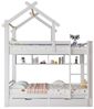 Ulife Etagenbett Hausbett Kinderbett mit Schubladen und Regalen Bild 4