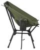 SONGMICS Faltbarer Outdoor Stuhl, höhenverstellbarer Campingstuhl mit Stahlrahmen, 2 Seitentaschen, für Reisen, grün Bild 3