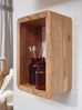 Design Wandregal 3er Set BOHA Massiv Holzregale Akazie Landhausstil, Rustikales Wandregal-Set Holz, Hängeregal Viereckig Echtholz, Wand-Regale, Hängend Würfel, Regal Wandkästen Eckig Bild 5