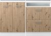 Küchenschrank für Dachschrägen R-Line Artisan-Eiche 120 cm 2er Set Vicco Bild 4