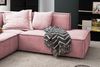 KAWOLA Sofa SAMU Ecksofa Stoff rosa Recamiere links 72 x 224 x 226 cm Bild 5