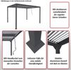 Mendler 'HWC-L41' Pergola ohne Seitenwände, Metall anthrazit, 3x3,7 m Bild 2