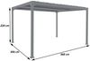 Mendler 'HWC-L41' Pergola ohne Seitenwände, Metall anthrazit, 3x3,7 m Bild 3