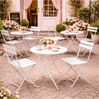 HTI-Living Gartenstuhl 2er-Set Basil Metall Creme (Set, 2 St) Bild 4