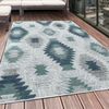 Outdoor Teppich Beatrice rechteckig - 140x200 cm - Blau Bild 2