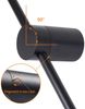 ZMH LED Wandleuchte Innen Wandlampe - 60CM Schwarz Modern Flurlampe Design Treppenhauslampe 3000K Warmweiß Küchenlampe Indirekt Wandbeleuchtung für Wohnzimmer Schlafzimmer Flur Treppenhaus Bett Küche Bild 3