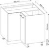 Eckunterschrank Fame-Line Goldkraft Eiche 80.5 cm ohne Arbeitsplatte Vicco Bild 3