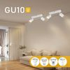 ZMH LED Deckenlampe Deckenstrahler Schwarz - 2 Flammig Deckenspots Flur GU10 Modern Deckenleuchte Flurlampe Schwenkbar Design Wandstrahler für Wohnzimmer Küche Schlafzimmer Esszimmer - Ohne Glühbirne Bild 3