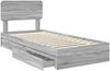 vidaXL Aufbewahrungsbett Graues Sonoma 75 x 190 cm Holzwerkstoff 3412330 Bild 5