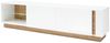 Lowboard mit LED 188cm CELLE-61 in weiß Glanz und Grandson Oak Eiche Nb, B/H/T: 188/46/40cm Bild 4