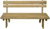 Gartenbank HWC-L66, Sitzbank Holzbank Parkbank, Gastronomie-Qualität, Massiv-Holz 148cm ~ natur Bild 4