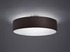 Runde LED Deckenleuchte mit Stoffschirm in Schwarz Ø 50cm Bild 3
