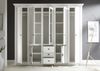 Kleiderschrank Westerland - Landhaus Pinie Weiß - 7-türig Bild 2