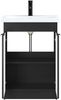 vidaXL Badezimmermöbel-Set Schwarz 78,5 x 37,5 x 81 cm Holzwerkstoff 3404155 Bild 3