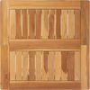 vidaXL Bartisch Natur 60 x 60 x 105 cm Massiv-Teak 42030006 Bild 5