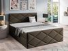 Mirjan24 Boxspringbett Alpiry, Dunkelbraun, 140x200 cm, Plüsch Bild 2