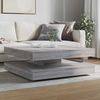 vidaXL Couchtisch 360-Grad Drehbar Grau Sonoma 90x90x34,5 cm 3321356 Bild 3