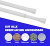 Verstellbare Vorhangstange - Spannstange zum Klemmen Weiß Ø10/13 mm 60-90 cm Bild 4