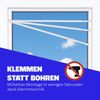Verstellbare Vorhangstange - Spannstange zum Klemmen Weiß Ø10/13 mm 60-90 cm Bild 3