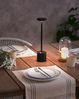 Kabellose LED Tischlampe LIZANDRO mit Dimmer Metall Schwarz Bild 3