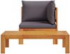 vidaXL 2-tlg. Garten-Sofa-Set mit Kissen Massivholz Akazie 367632 Bild 4