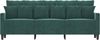 vidaXL 3-Sitzer-Sofa Dunkelgrün 180 cm Samt 359315 Bild 3