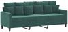 vidaXL 3-Sitzer-Sofa Dunkelgrün 180 cm Samt 359315 Bild 2