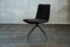 KAWOLA Stuhl NEW CHARME Drehstuhl Esszimmerstuhl Velvet schwarz 87 x 66 x 52 cm Bild 2