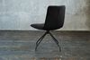 KAWOLA Stuhl NEW CHARME Drehstuhl Esszimmerstuhl Velvet schwarz 87 x 66 x 52 cm Bild 5